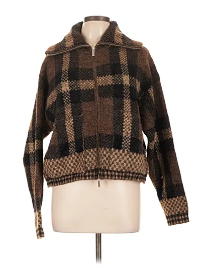 Pre-owned Zara Coat In Brown