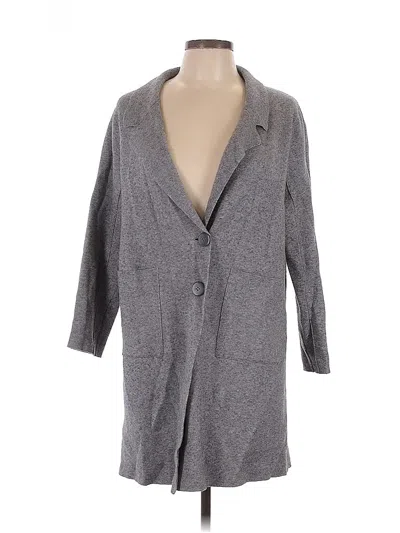 Pre-owned Zara Coat In Gray