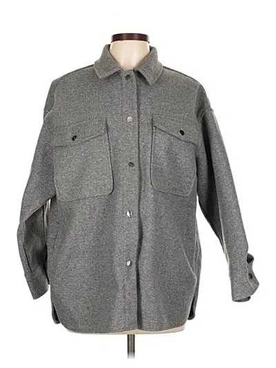 Pre-owned Zara Coat In Gray