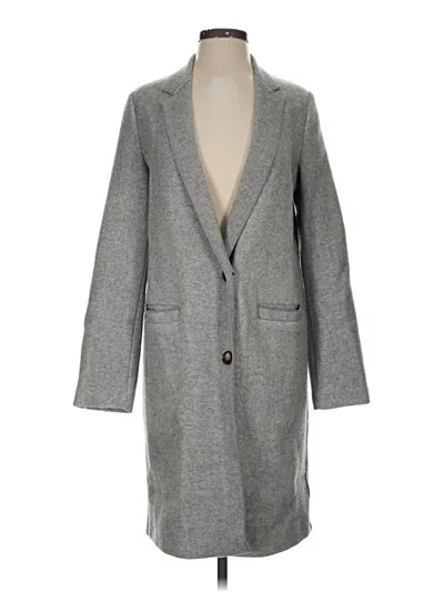 Pre-owned Zara Coat In Gray