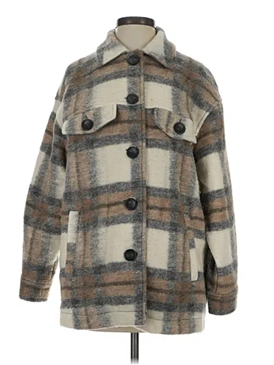 Pre-owned Zara Coat In Gray