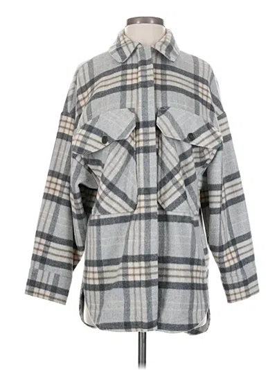Pre-owned Zara Coat In Gray