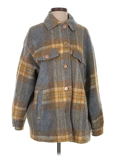 Pre-owned Zara Coat In Gray