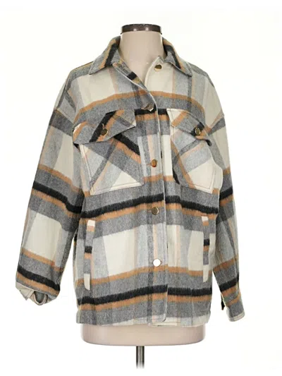 Pre-owned Zara Coat In Gray
