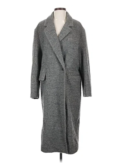 Pre-owned Zara Coat In Gray
