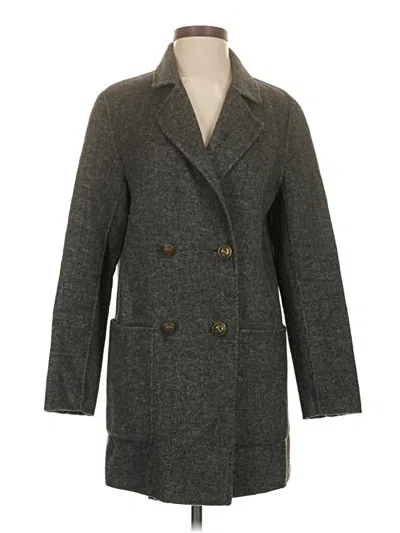 Pre-owned Zara Coat In Gray