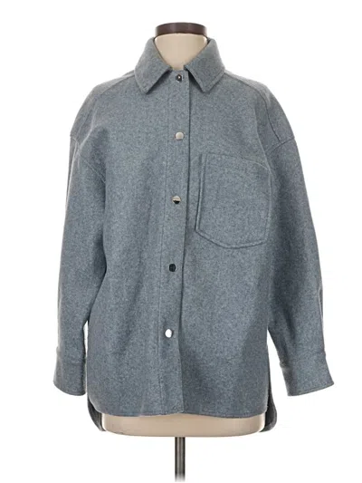 Pre-owned Zara Coat In Gray