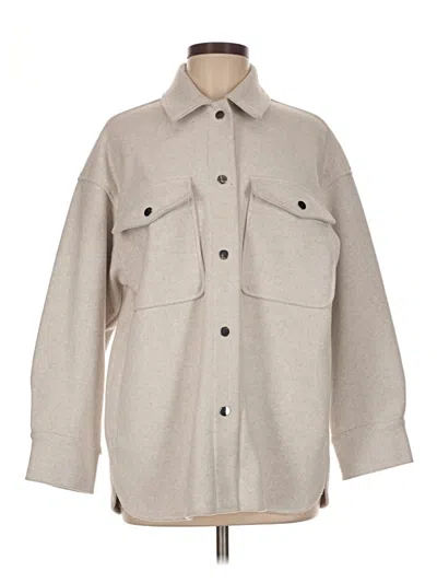 Pre-owned Zara Coat In Gray