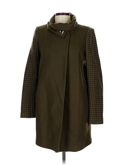 Pre-owned Zara Coat In Green