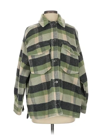 Pre-owned Zara Coat In Green