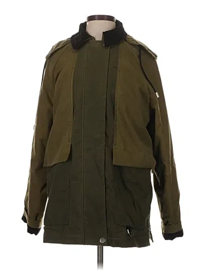 Pre-owned Zara Coat In Green