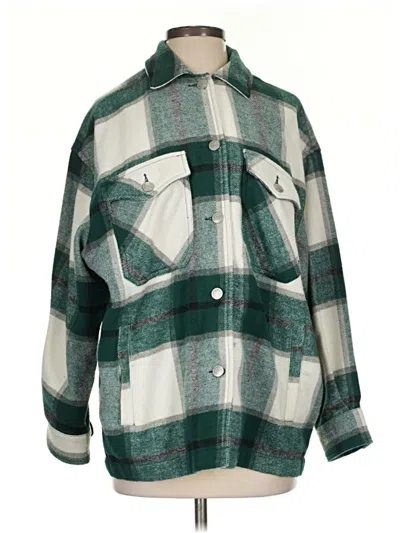 Pre-owned Zara Coat In Green