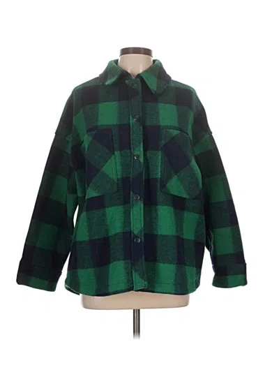 Pre-owned Zara Coat In Green