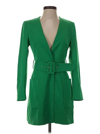 Pre-owned Zara Coat In Green