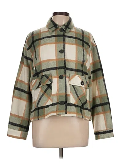 Pre-owned Zara Coat In Green
