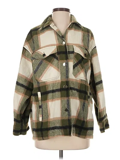 Pre-owned Zara Coat In Green