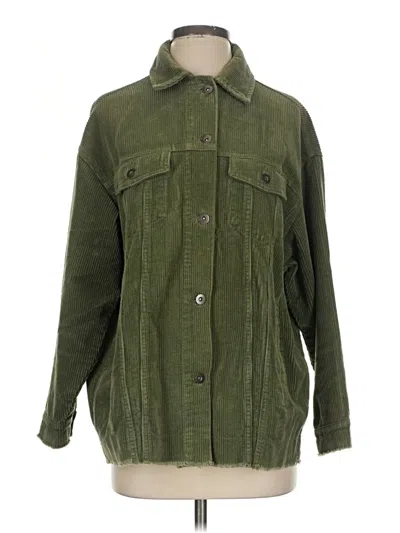 Pre-owned Zara Coat In Green
