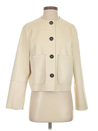 Pre-owned Zara Coat In Ivory