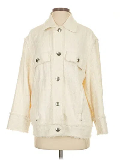 Pre-owned Zara Coat In Ivory