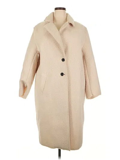 Pre-owned Zara Coat In Ivory