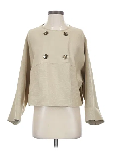 Pre-owned Zara Coat In Ivory