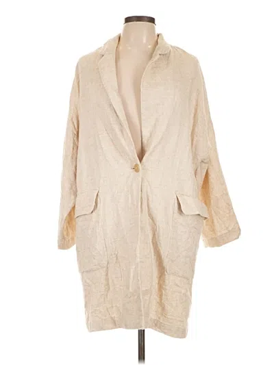 Pre-owned Zara Coat In Ivory