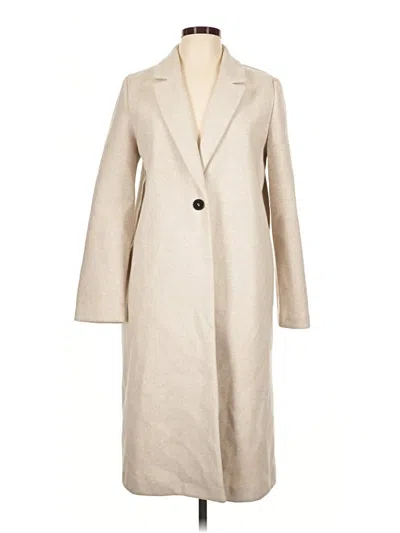 Pre-owned Zara Coat In Ivory