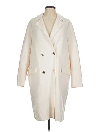 Pre-owned Zara Coat In Ivory