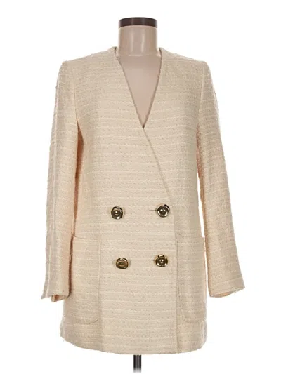 Pre-owned Zara Coat In Ivory