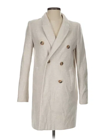 Pre-owned Zara Coat In Ivory