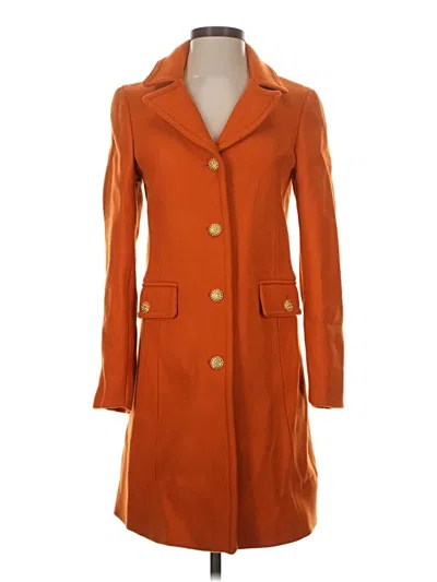 Pre-owned Zara Coat In Orange