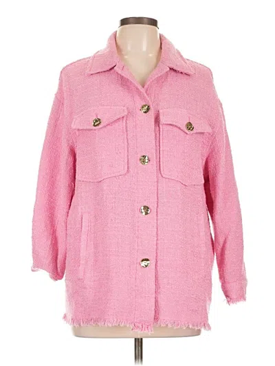 Pre-owned Zara Coat In Pink