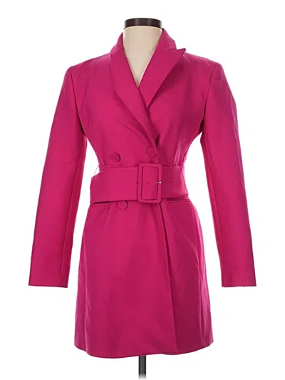 Pre-owned Zara Coat In Pink