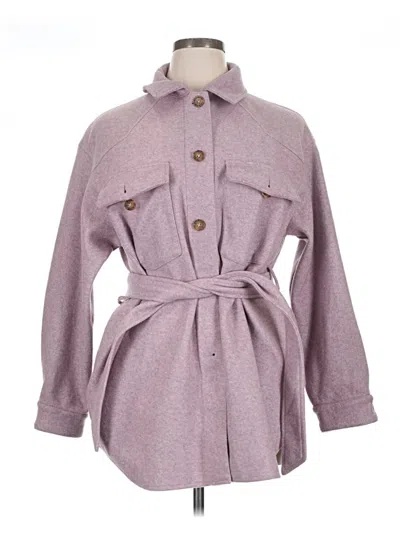 Pre-owned Zara Coat In Purple