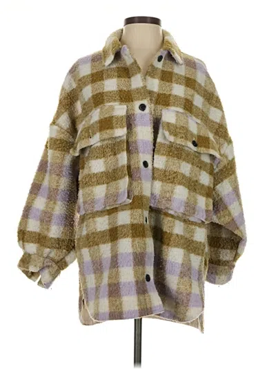 Pre-owned Zara Coat In Purple