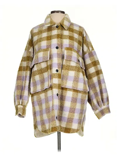 Pre-owned Zara Coat In Purple