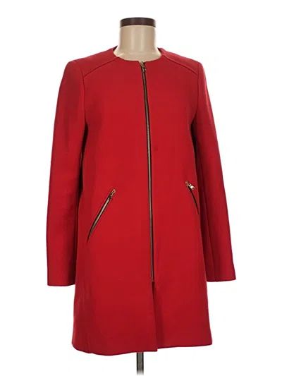 Pre-owned Zara Coat In Red