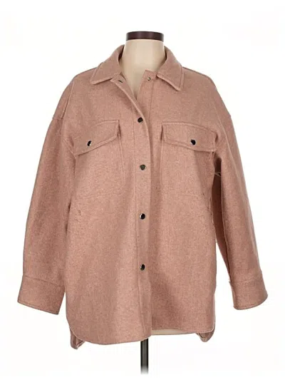 Pre-owned Zara Coat In Tan