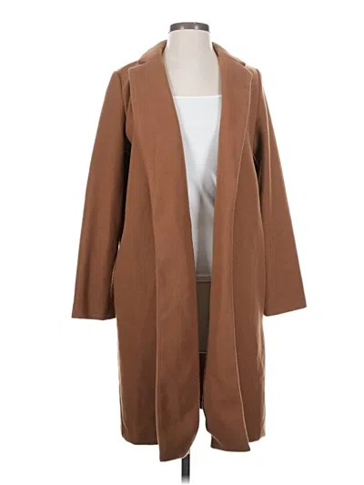 Pre-owned Zara Coat In Tan