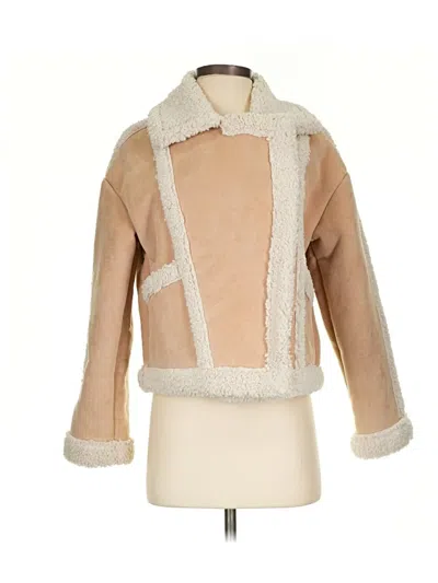Pre-owned Zara Coat In Tan