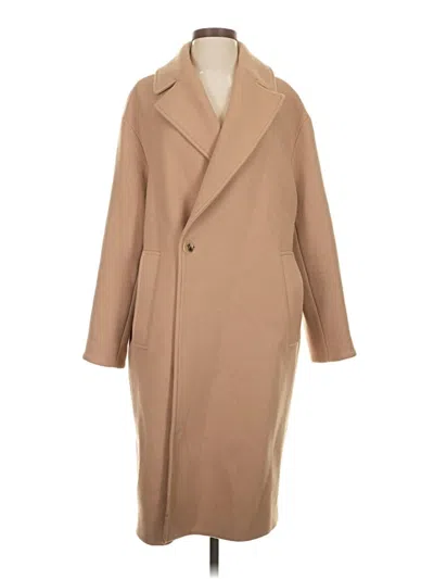 Pre-owned Zara Coat In Tan