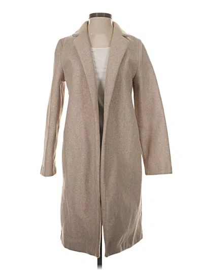 Pre-owned Zara Coat In Tan