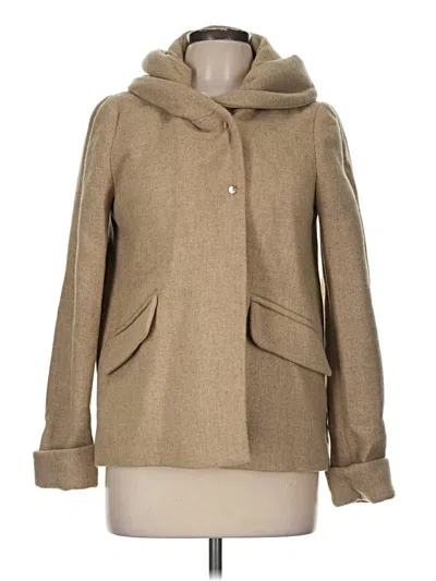 Pre-owned Zara Coat In Tan