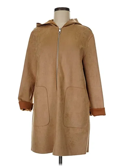 Pre-owned Zara Coat In Tan