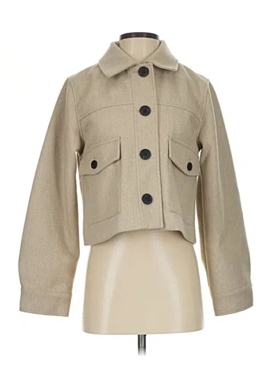 Pre-owned Zara Coat In Tan