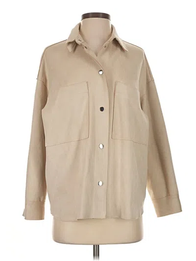 Pre-owned Zara Coat In Tan