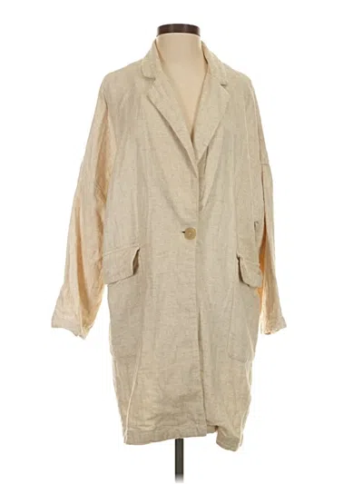 Pre-owned Zara Coat In Tan