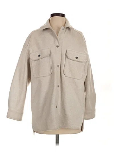 Pre-owned Zara Coat In Tan