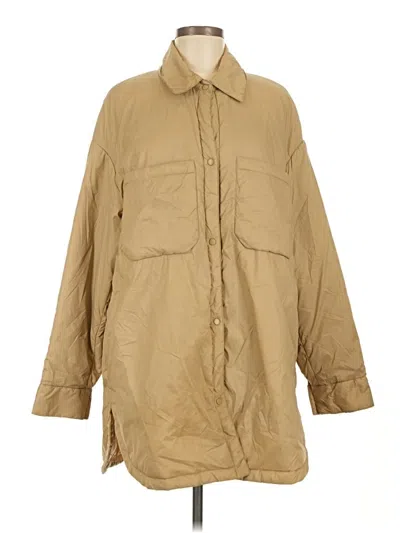 Pre-owned Zara Coat In Tan