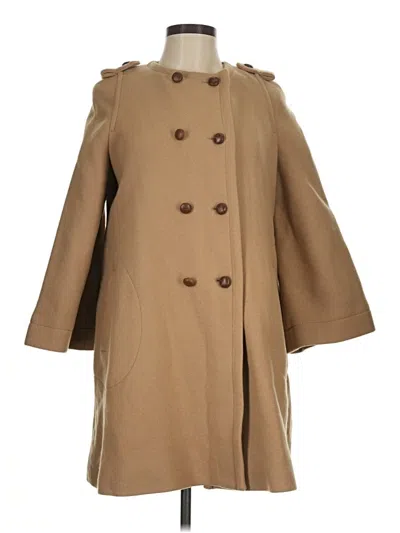 Pre-owned Zara Coat In Tan